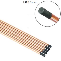 ELECTRODO CARBON 9.5MM 5UDS