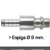 CONECTOR ESPIGA 8 MM